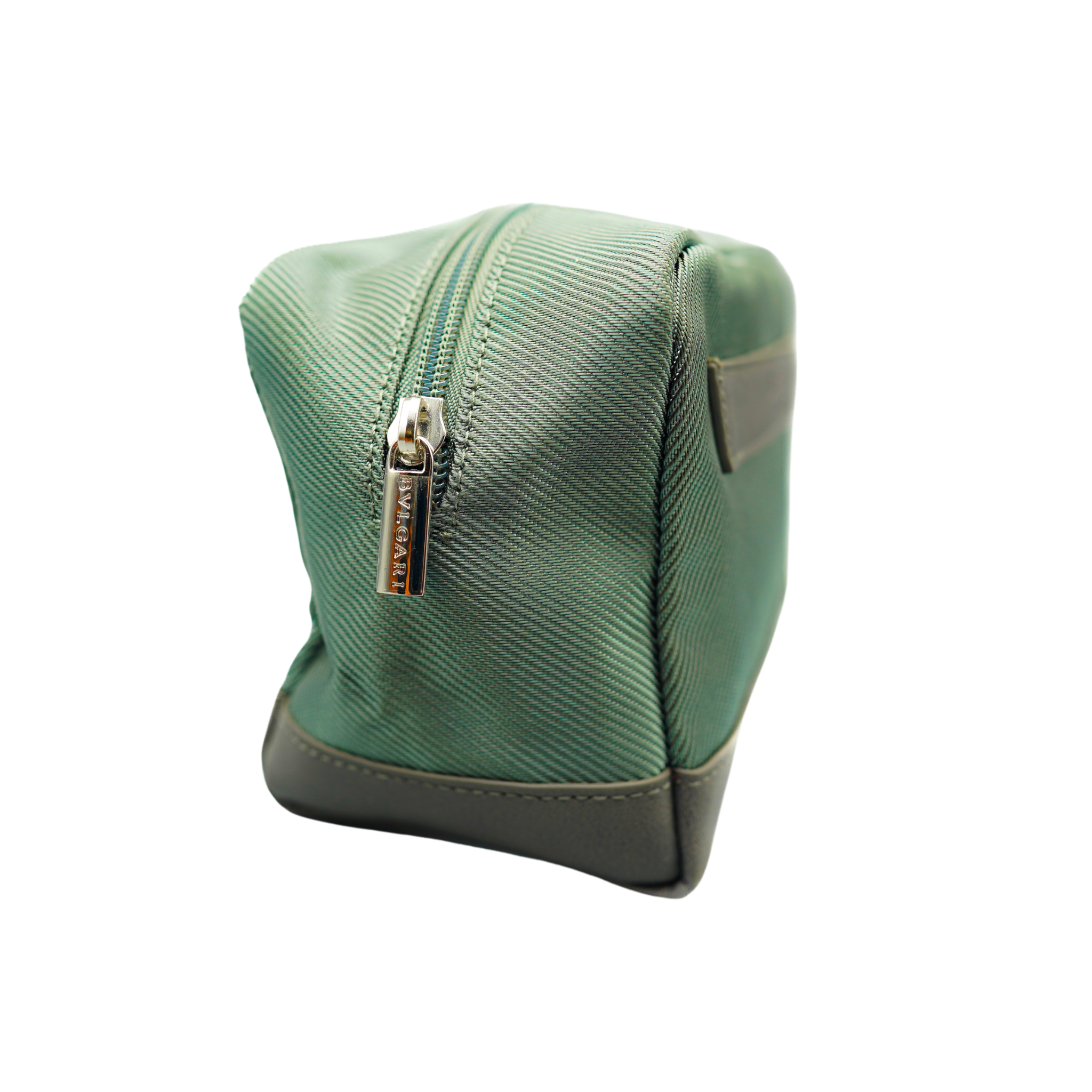 Bvlgari Parfums Herren Kulturtasche Olivgrün