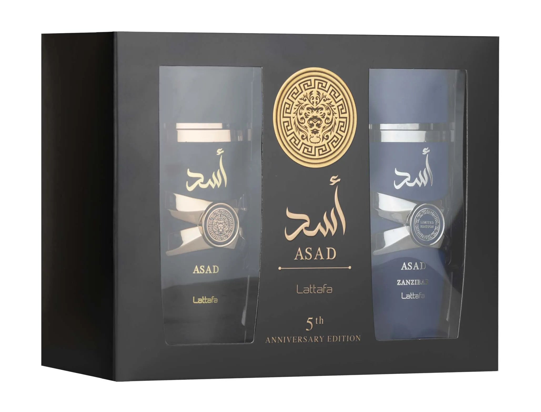 Lattafa Anniversary Edition Asad & Zanzibar, 2× 100 ml